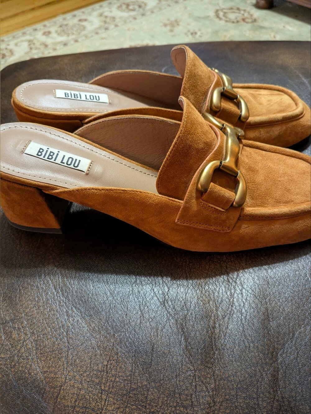 Anthropologie Bibi Lou Zagreb Heeled Loafer Size 41